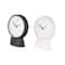 Black & White Metal Textured Decorative Clock Set